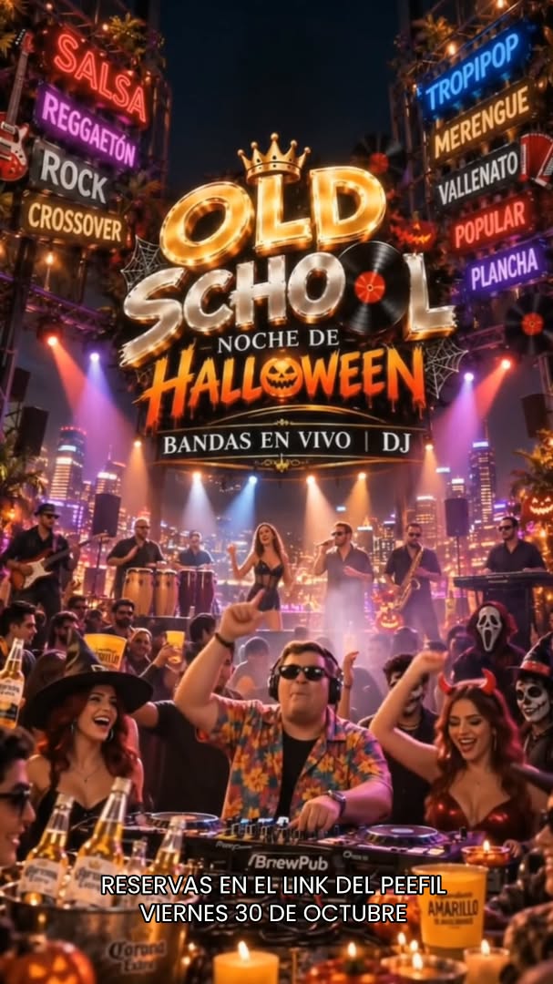 Viernes 30 de octubre · Old School Noche de Halloween